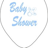 Baby Shower balónek bílý kluk